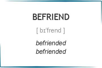 befriend 3 формы глагола