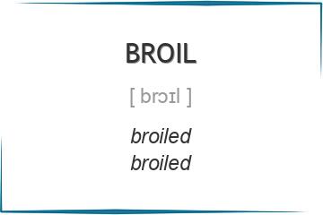 broil 3 формы глагола