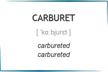 carburet 3 формы глагола
