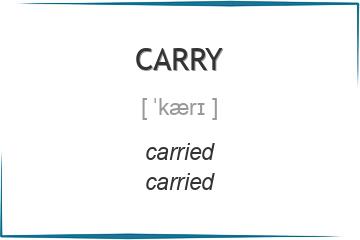 carry 3 формы глагола