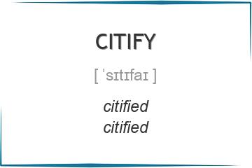 citify 3 формы глагола