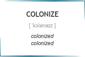 colonize 3 формы глагола