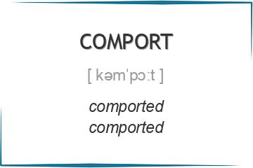 comport 3 формы глагола