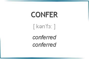confer 3 формы глагола