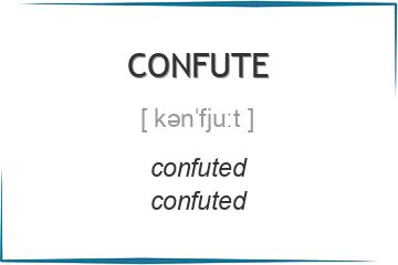 confute 3 формы глагола