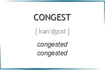 congest 3 формы глагола