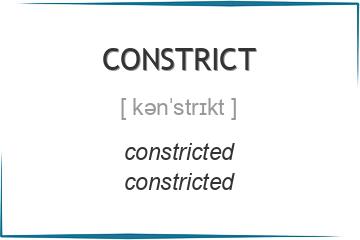constrict 3 формы глагола