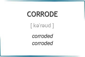 corrode 3 формы глагола