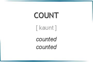 count 3 формы глагола