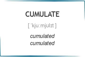 cumulate 3 формы глагола