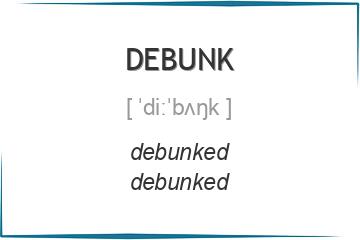 debunk 3 формы глагола