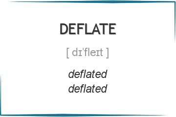 deflate 3 формы глагола