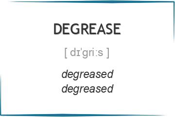 degrease 3 формы глагола
