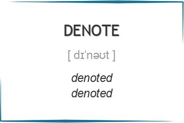 denote 3 формы глагола