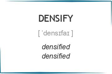 densify 3 формы глагола
