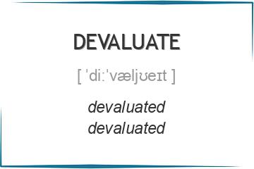 devaluate 3 формы глагола
