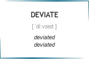 deviate 3 формы глагола