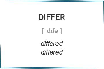 differ 3 формы глагола