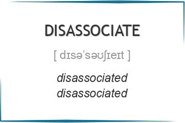 disassociate 3 формы глагола