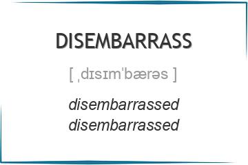 disembarrass 3 формы глагола