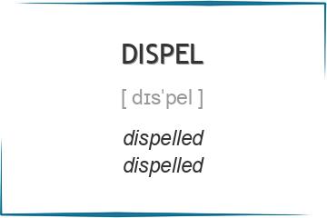 dispel 3 формы глагола