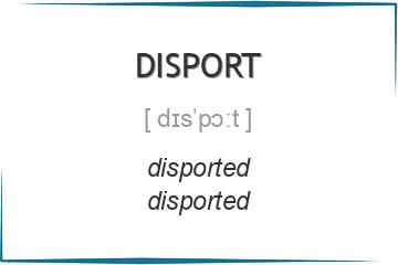 disport 3 формы глагола