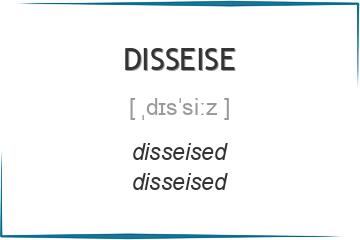 disseise 3 формы глагола