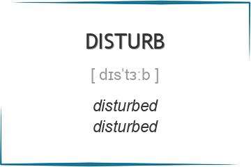 disturb 3 формы глагола