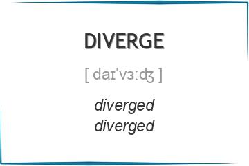 diverge 3 формы глагола