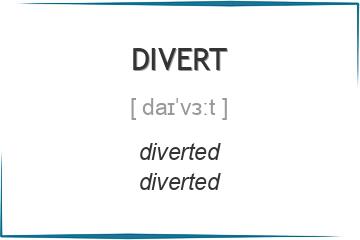 divert 3 формы глагола