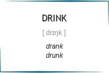 drink 3 формы глагола