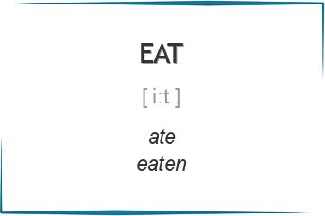 eat 3 формы глагола