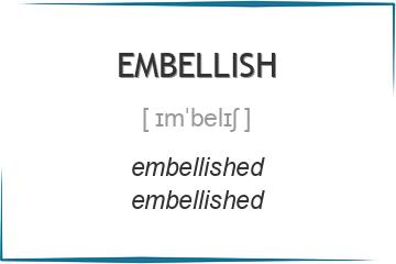 embellish 3 формы глагола