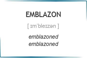 emblazon 3 формы глагола
