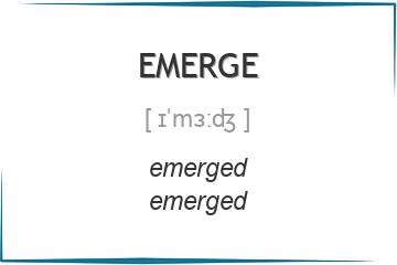 emerge 3 формы глагола