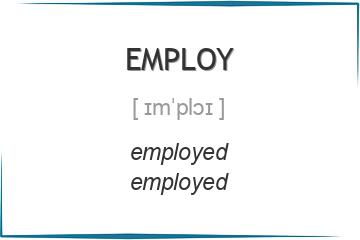 employ 3 формы глагола