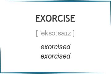 exorcise 3 формы глагола