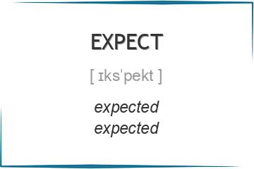 expect 3 формы глагола