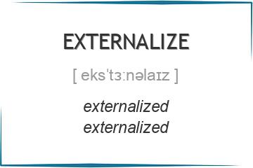 externalize 3 формы глагола