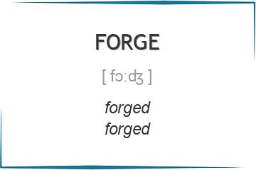 forge 3 формы глагола