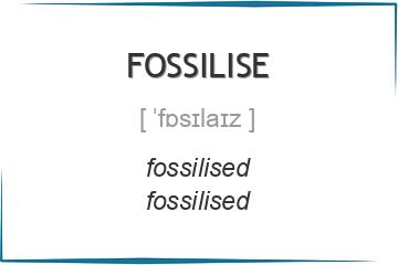 fossilise 3 формы глагола