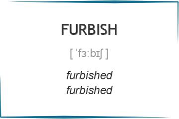 furbish 3 формы глагола