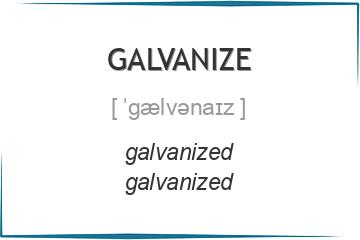 galvanize 3 формы глагола