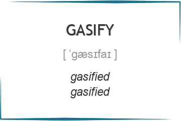 gasify 3 формы глагола