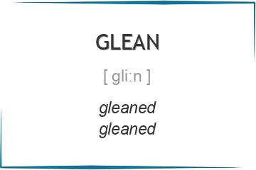 glean 3 формы глагола