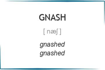 gnash 3 формы глагола