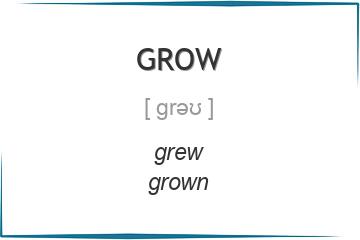 grow 3 формы глагола