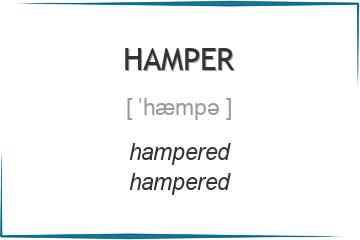 hamper 3 формы глагола