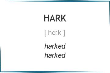 hark 3 формы глагола