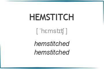 hemstitch 3 формы глагола